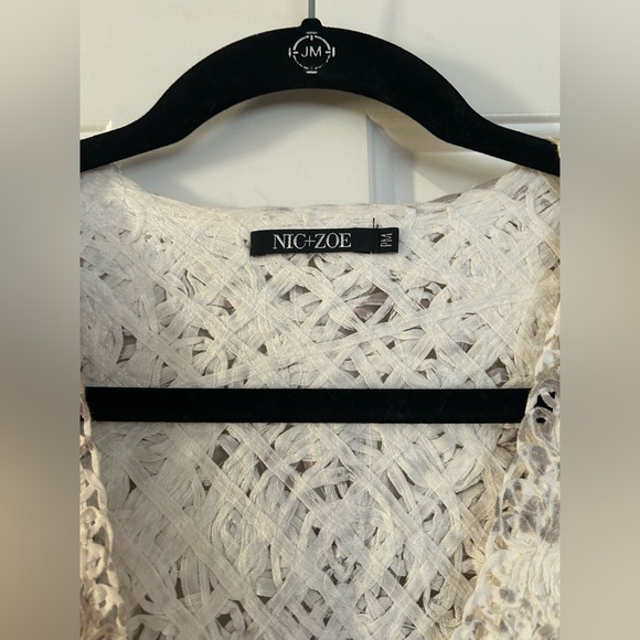 NIC+ZOE Ivory and Tan Blazer - Picture 3 of 8